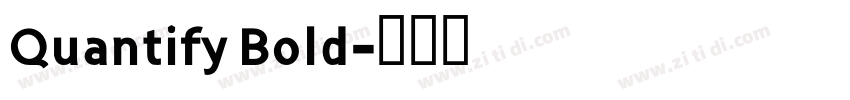 Quantify Bold字体转换